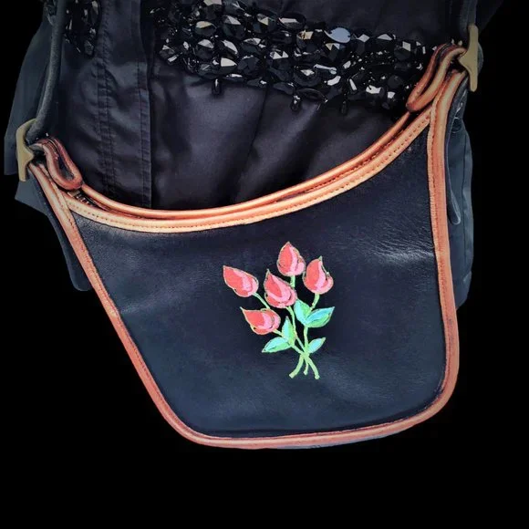 COACH Legacy Rare 1995 Style 9950 Vintage Crossbody Leather Hand Painted Bag - Picture 4 of 7